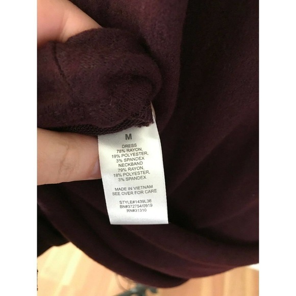 Fortune Ivy Stitch Fix Maroon‎ Red Keyhole Dress - Picture 7 of 8
